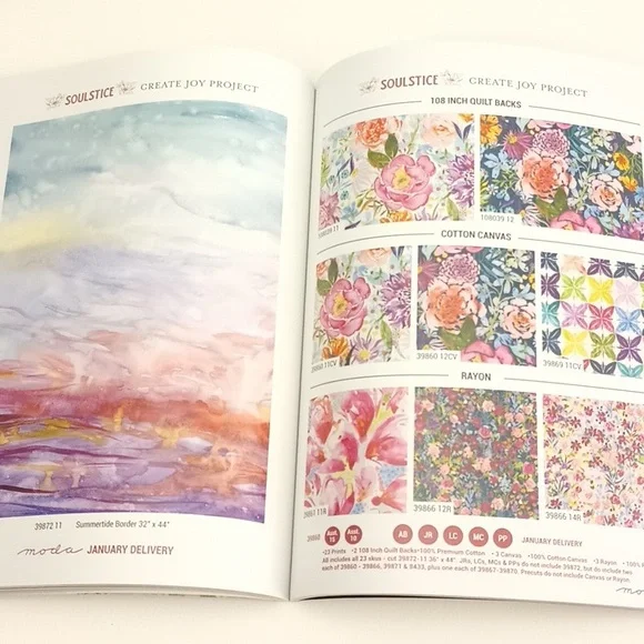 3/$15 Paper Crafting Moda Piece Fabric Catalog - Picture 1 of 16